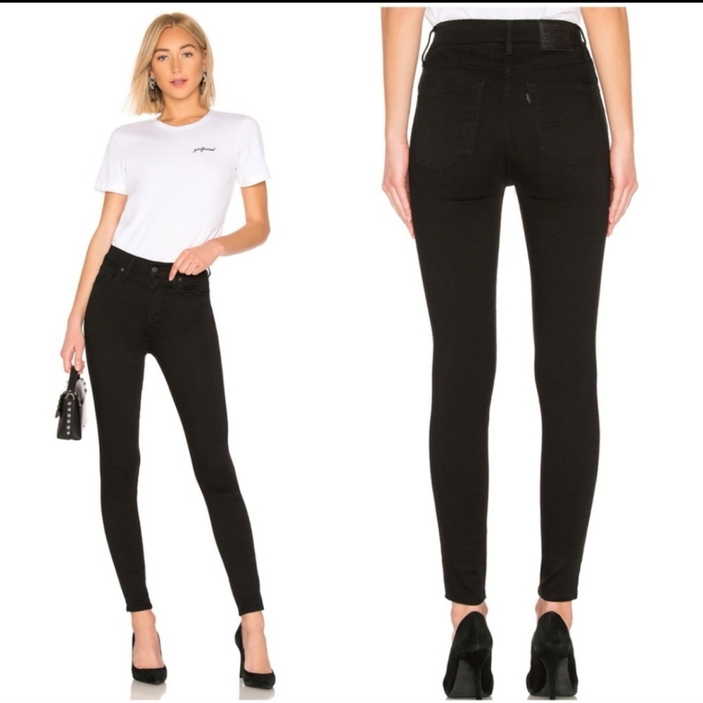 NWT Levi's Mile High Super Skinny Jeans in Black